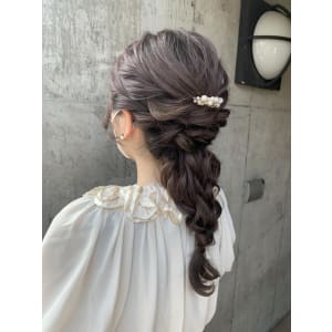 ヘアセット　アップスタイル　ヘアアレンジ