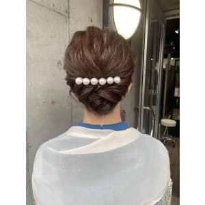 ヘアセット　アップスタイル　ヘアアレンジ
