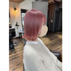 【ピンク フラミンゴ 外ハネボブ 恵比寿】
