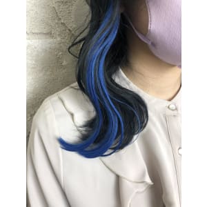 エクステ/インナーカラー/ブルーカラー/￥341