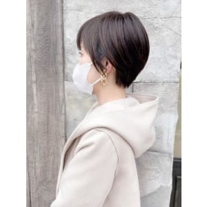 【151e_戸塚】*小顔ショート+グレージュ*
