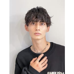 横浜☆メンズショート マッシュ ツーブロックパーマ