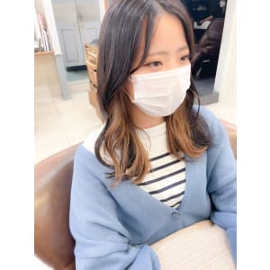 フォギーベージュ コントラストインナーカラー【横浜】w
