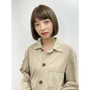 【長谷川】フラットボブココアベージュ