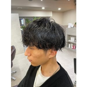 【メンズ】波まきパーマ　ツイストスパイラル