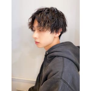 横浜☆波巻きツイストスパイラルパーマ ツーブロ