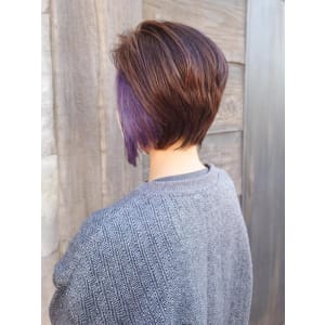 【151e_戸塚】*イヤリングカラー+バイオレット×ブラウン