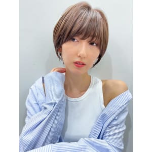 【長谷川】ココアベージュな大人美人ショート