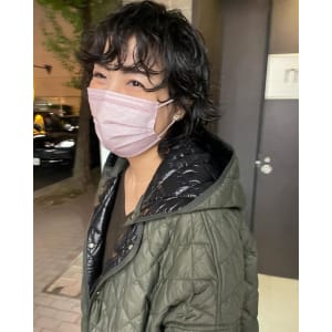 大人銀座パーマ　マッシュウルフ