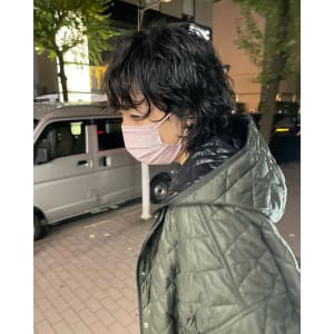 大人銀座マッシュウルフパーマ