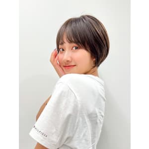 【長谷川】ココアベージュショートボブ