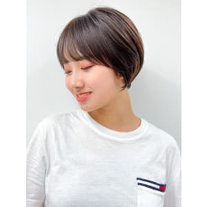 【長谷川】ココアベージュショートボブ