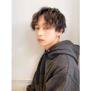 横浜☆マッシュ 波巻きスパイラルパーマ ツーブロ