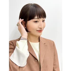 【長谷川】ココアベージュショートボブ