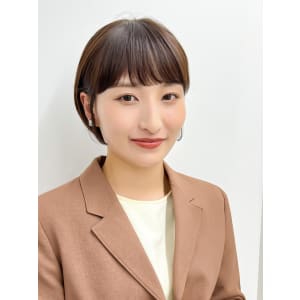 【長谷川】ココアベージュショートボブ