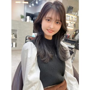 暗髪ロング　冬カラー