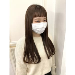 美髪/大人かわいい/こなれミディ/サンドベージュ