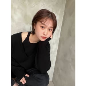 大人カジュアル　ボブ　ミニボブ