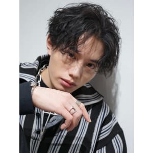 メンズヘア整形スパイラルパーマ波巻きツイストメンズパーマ髪型