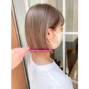 ハイトーンボブ ×ミルクティーベージュ【横浜】w