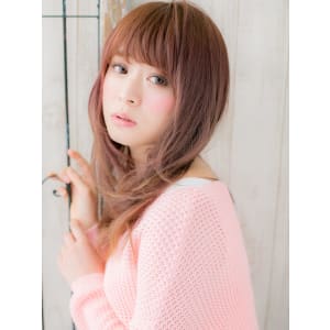 おおたかの森/髪質改善/ピンクグレージュで抜け感♪くびれヘア