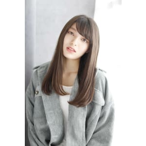 ホワイトベージュロング【髪質改善・個室サロン】
