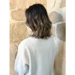 【151e_戸塚】*バレイヤージュ+アッシュベージュ*