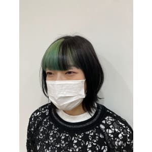 前髪ポイントカラー