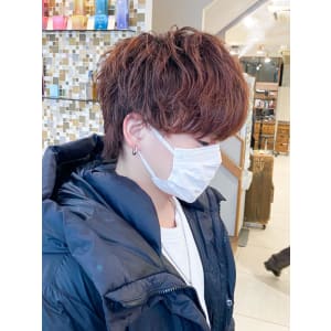 横浜☆マッシュウルフ ニュアンスパーマ ツーブロ