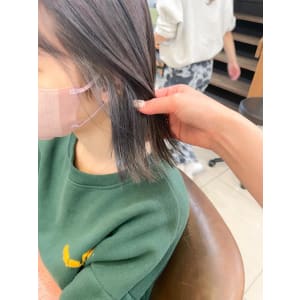 溶け込むインナーカラー グレー【横浜】w