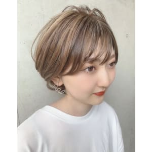 白髪ぼかし3Dハイライト