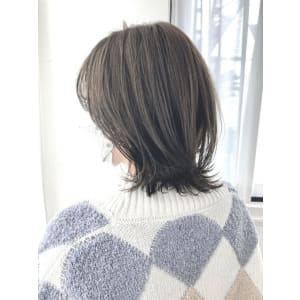 美髪/大人かわいい/こなれミディ/サンドベージュ
