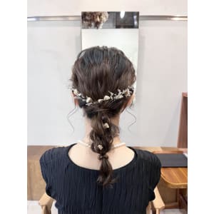 【mallow style】ローポニーアレンジ