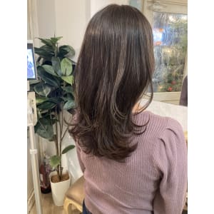 イメチェンひし形くびれ外ハネセミディ30代40代梅ヶ丘美容室