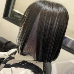 【olino】ダークアッシュ×パープルインナー