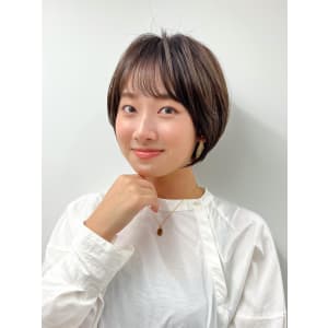 【長谷川】シースルーバングショートボブ