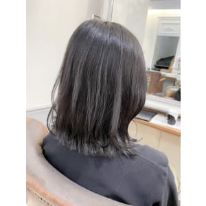 グレージュ/ワンカールでまとまるボブ【横浜】w