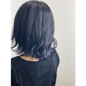【ブルーブラック】【髪質改善カラー】