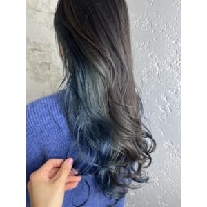 インナーカラーブルーカラー推しカラー￥15400