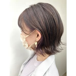 美髪/大人かわいい/こなれミディ/サンドベージュ