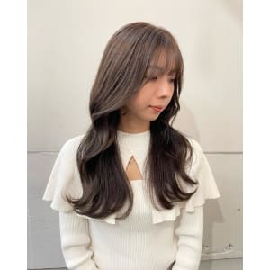 ショコラグレージュ顔周りレイヤー 前髪【横浜】