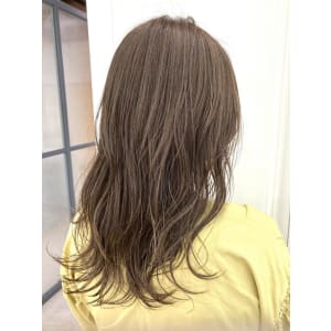 美髪/大人かわいい/こなれミディ/サンドベージュ