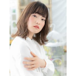 くせ毛風外ハネカール斜めバングくびれヘア ヘルシースタイル - COVER HAIR bliss 大宮西口店【カバー ヘア ブリス】【カバー ヘア ブリス オオミヤニシグチテン】掲載中