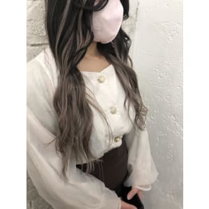 エクステ/グラデーション/ライトグレー/派手髪