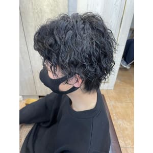 センターパートツイストスパイラル
