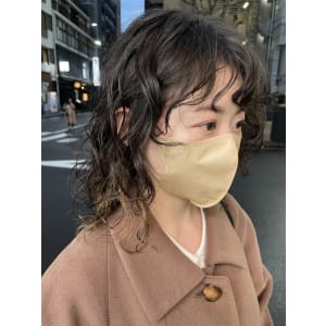 大きめリッジのニュアンスパーマ