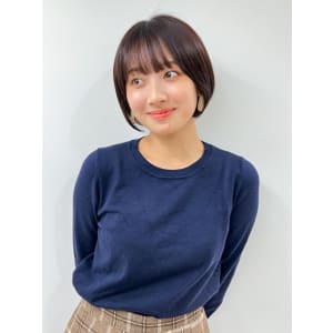 【長谷川】ダークアッシュショートボブ