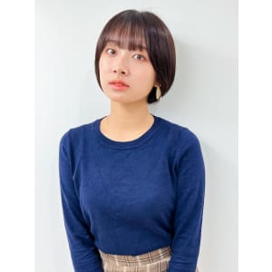 【長谷川】ダークアッシュショートボブ