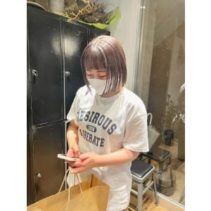 ボブ　切りっぱなしボブ　ミニボブ