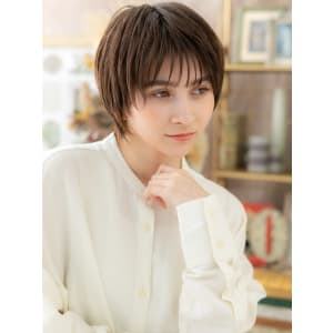 外国人風バイカラーマッシュウルフショート　ユニセックス